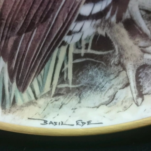 Capercaillie Franklin Porcelain Collectable Plate - Picture 2 of 4